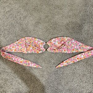 Kulani Kinis Floral Bandeau Bikini Top Women’s Size Medium